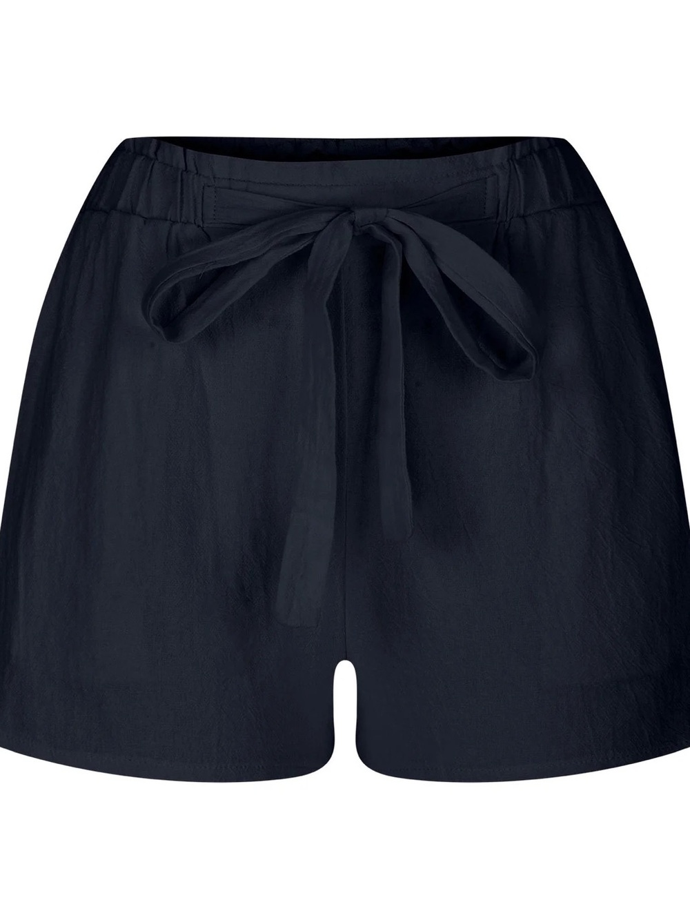 B + AB Shorts, Tie Front, Navy Blue, Cotton Blend US Size 6-8
